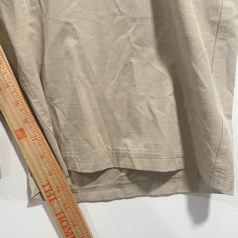 AFTCO Mens M104 Hybrid Fishing Shorts Khaki Tan Size 40 Stretch Performance